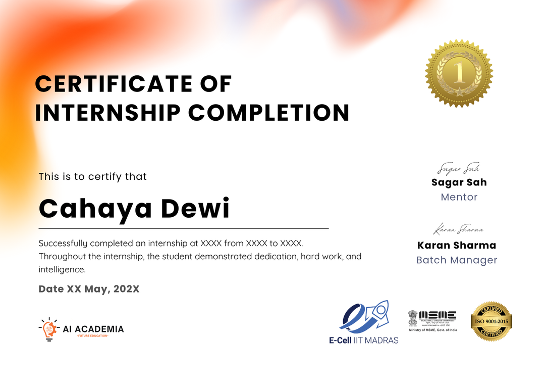 Certificate of Internship