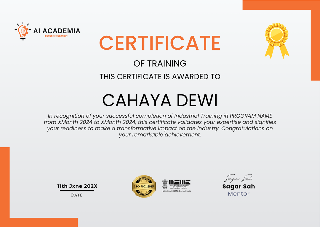 Certificate of Training
